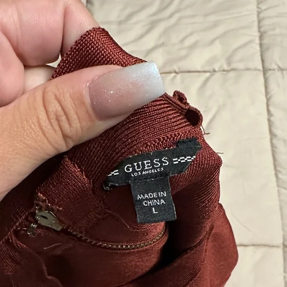 Guess Rust Mini Dress - Picture 3 of 4